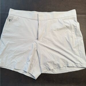 Athleta Beige High Waist Shorts Lightweight Design